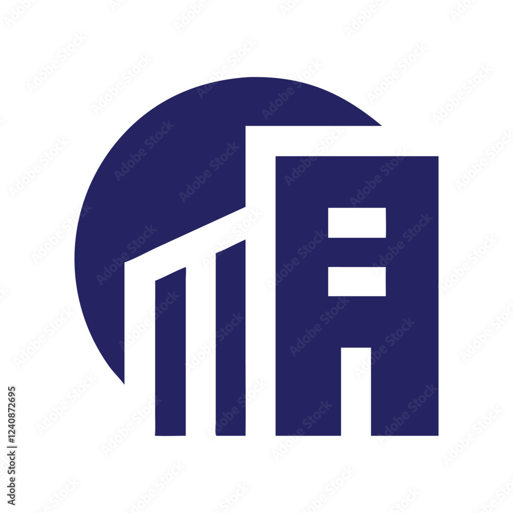 Commercial real estate building logo design Commercial real estate building logo design