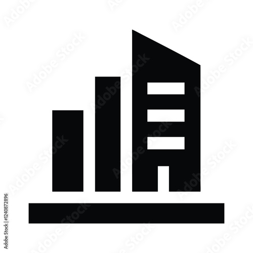 Commercial real estate building logo design