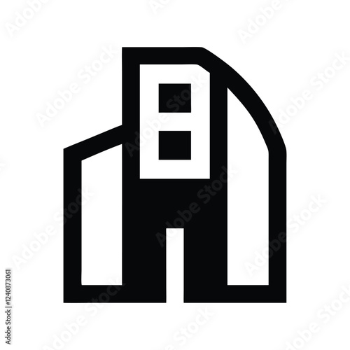 Commercial real estate building logo design