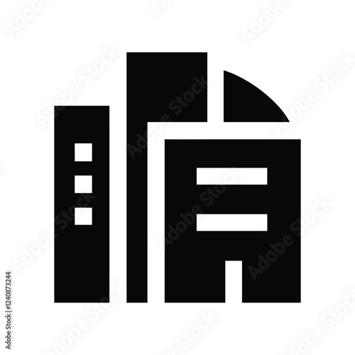 Commercial real estate building logo design