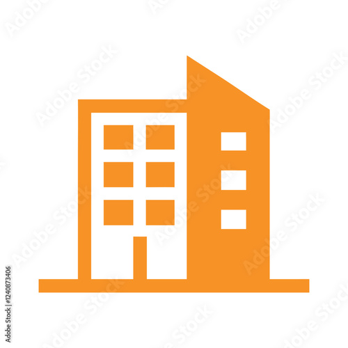 Commercial real estate building logo design