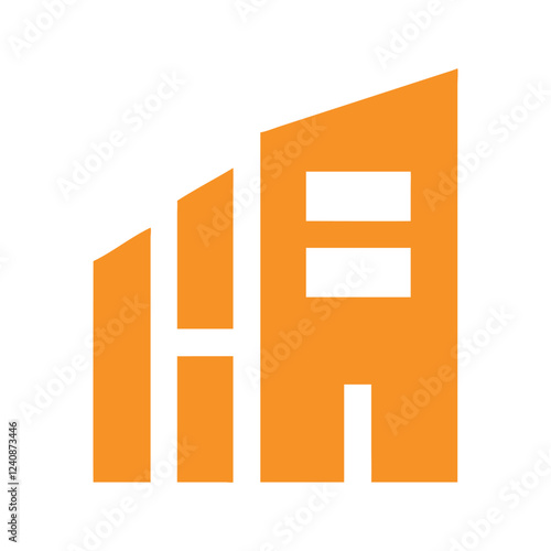 Commercial real estate building logo design