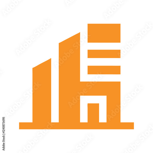 Commercial real estate building logo design