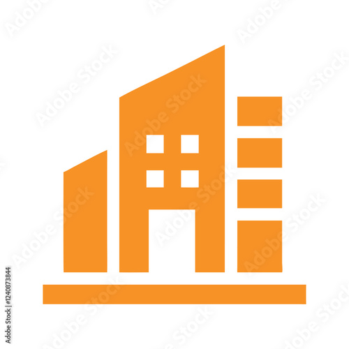 Commercial real estate building logo design
