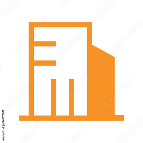 Commercial real estate building logo design