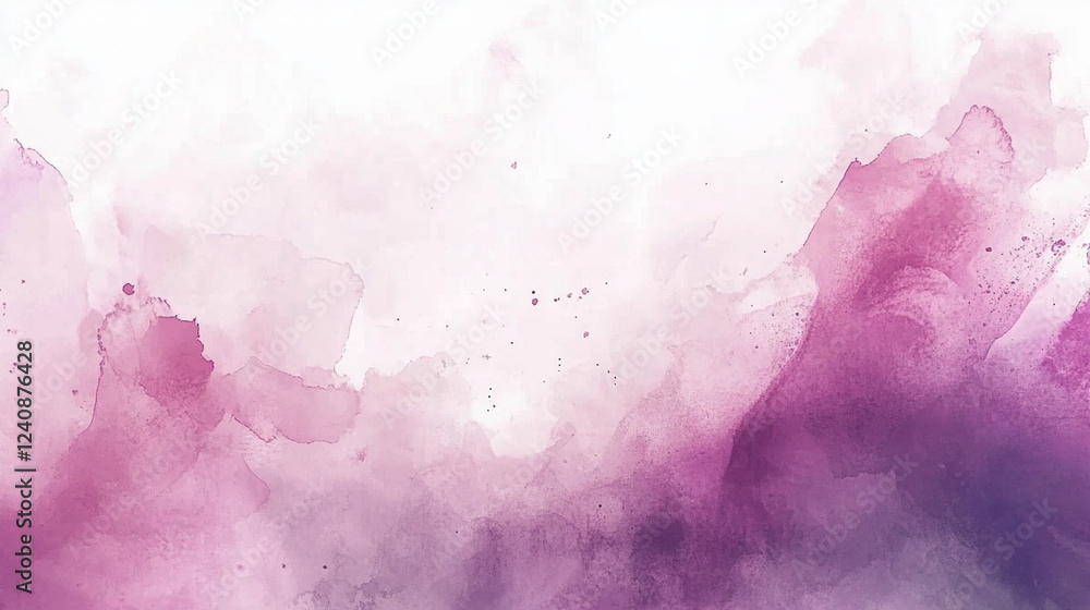 Obraz premium Soft Watercolor Hues: Gentle Pink & Lavender Blends