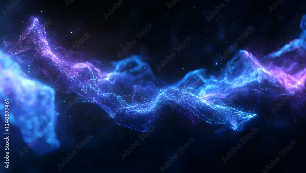 abstract blue background with particles abstract blue background with particles