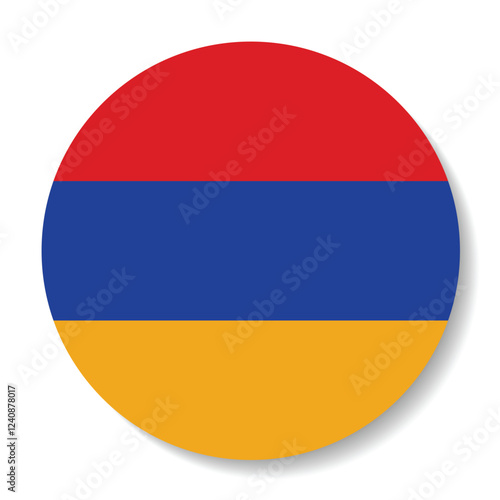 Armenia flag. Flag icon. Standard color. Circle icon flag. Computer illustration. Digital illustration. Vector illustration. Free Download Armenia flag. Flag icon. Standard color. Circle icon flag. Computer illustration. Digital illustration. Vector illustration. - GFXLoad