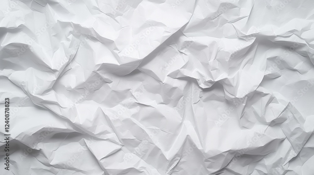 Crumpled White Paper Background Texture for Creative Projects, Graphic Design, and Minimalist Artwork, Ideal for Use in Various Applications Crumpled White Paper Background Texture for Creative Projects, Graphic Design, and Minimalist Artwork, Ideal for Use in Various Applications