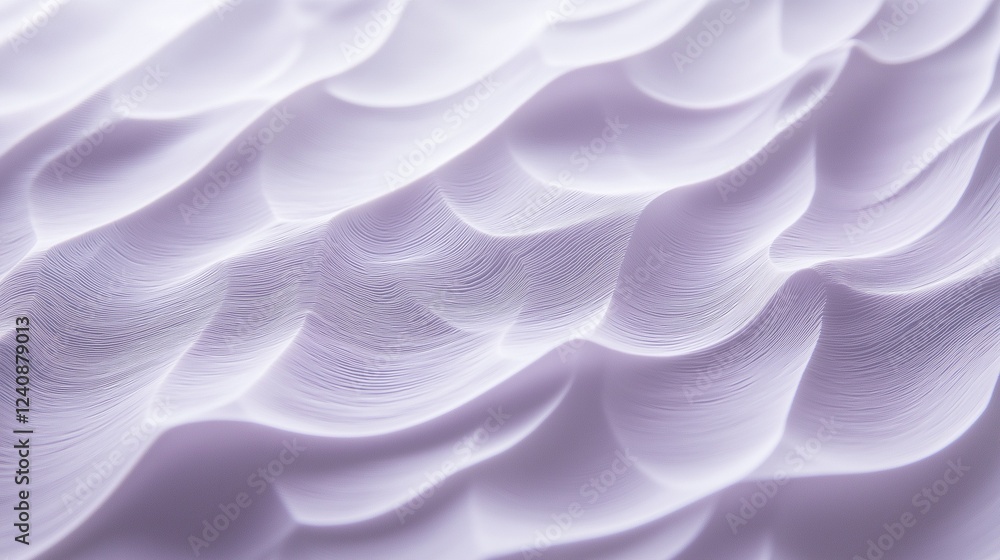 Obraz premium 薄紫のウェーブ