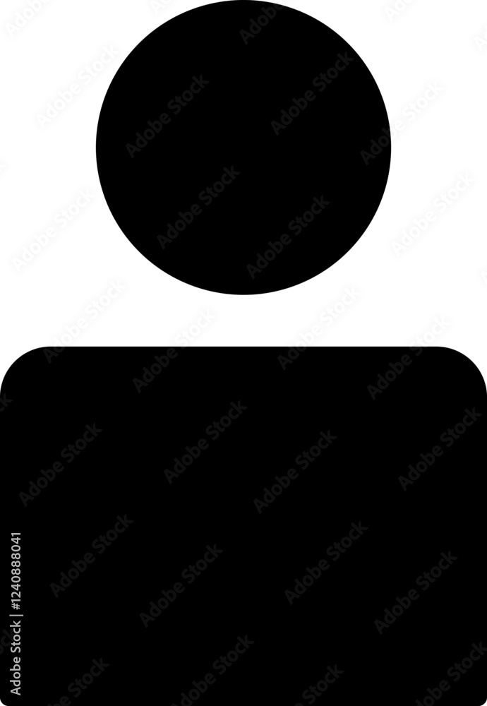 Minimalist black and white icon depicting a person. Perfect for website design, app interfaces, presentations, or infographics needing a simple, modern human figure representation. Minimalist black and white icon depicting a person. Perfect for website design, app interfaces, presentations, or infographics needing a simple, modern human figure representation.