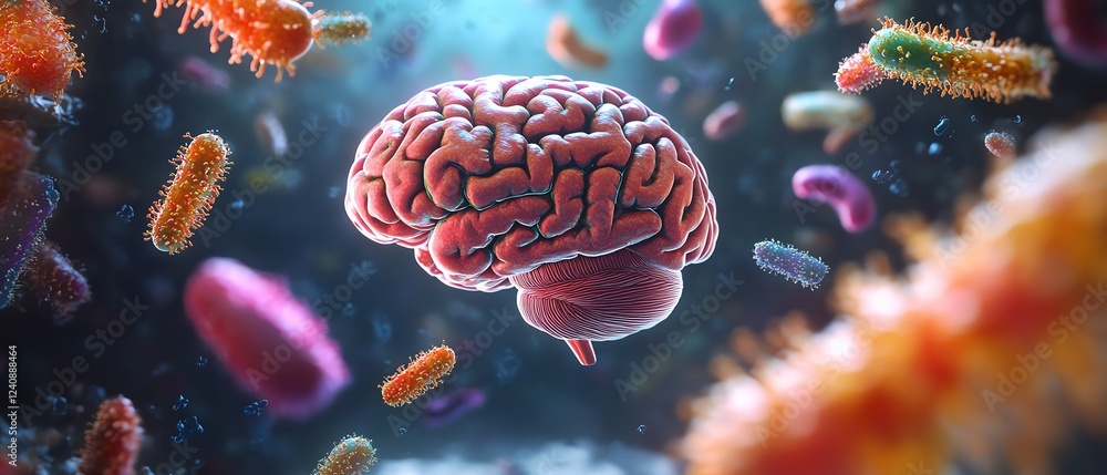 Obraz premium A visual representation of the gutbrain axis