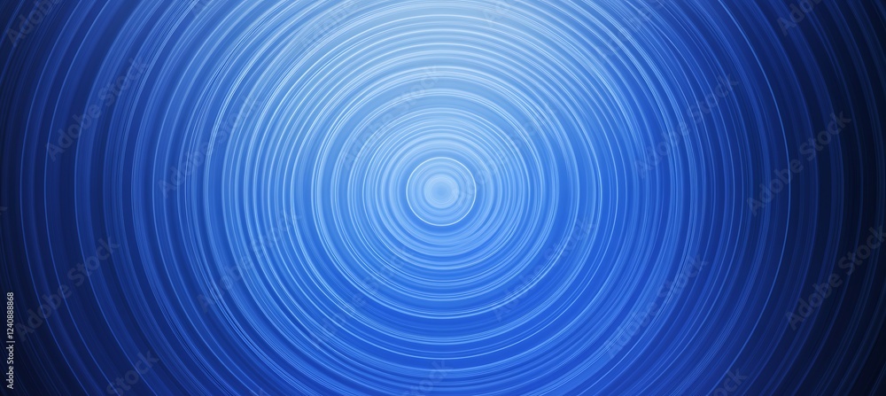 A dynamic blue backdrop featuring concentric circles that gradually fade into the background, offering a bold and modern background design A dynamic blue backdrop featuring concentric circles that gradually fade into the background, offering a bold and modern background design