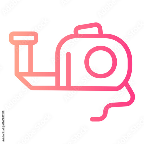 measuring tape gradient icon