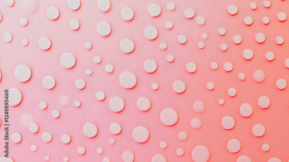 A pastel pink dotted pattern with even spacing and soft edges, creating a calming design. A pastel pink dotted pattern with even spacing and soft edges, creating a calming design.