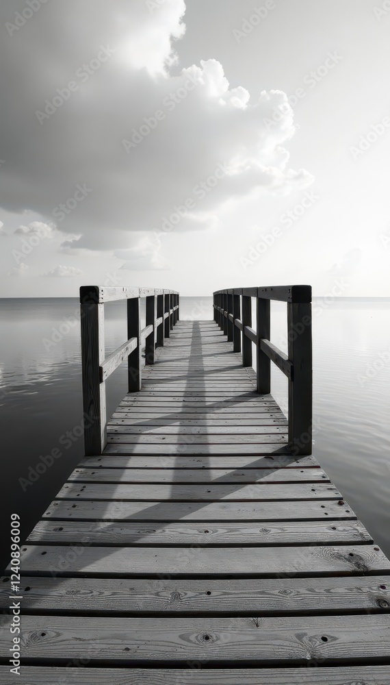 Striped monochrome bridge over calm water Black and white wood planks , striped, pattern, rustic Striped monochrome bridge over calm water Black and white wood planks , striped, pattern, rustic