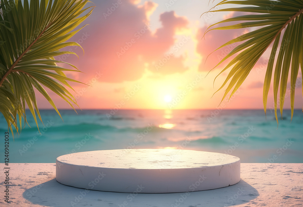 Obraz premium palm tree on the beach