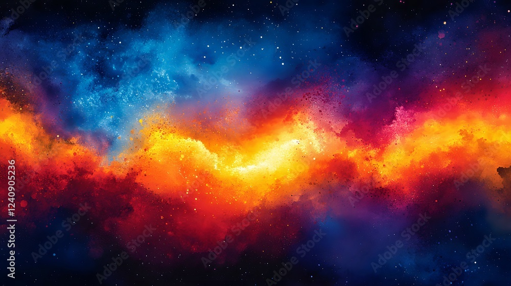 Fototapeta premium fire in space