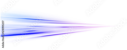 Vector glowing lines air flow effect. Speed connection background. Expressway, car headlight effect. Speed connection vector background. Png, line, blur, beam, ray, abstract, energy, pack, effect.