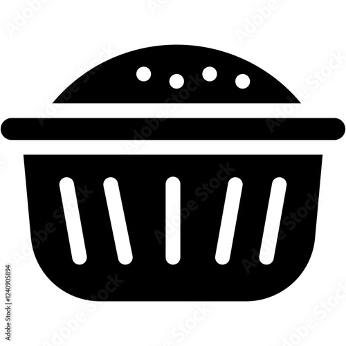 Vector Icon Souffle, Food and Restaurant, Dish, Frozen, French