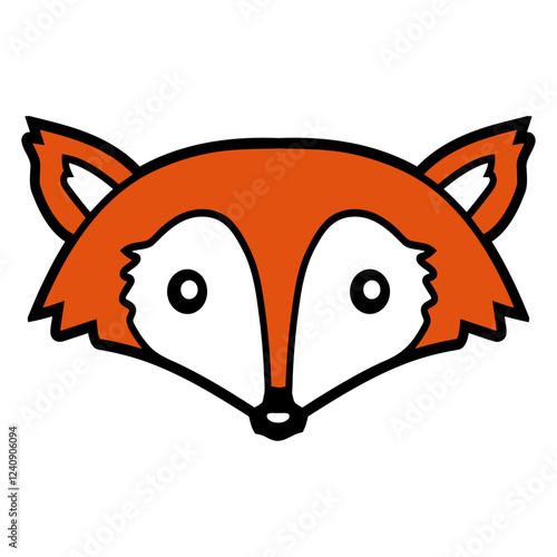 Red Fox Forest Animal Cunning Smart Cute Wild Dog Design Lover Art Vector Illustration Card T-Shirt Poster Sticker Graphic Print Decorative Drawing Isolated Logo Decoration Symbol Creative Cool Style
 photo