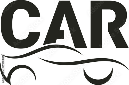 Car logo Silhouette on Vector.