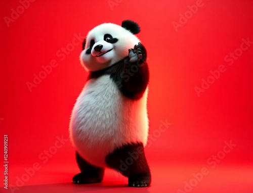 Funny and cute Panda dancing