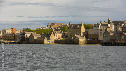 Cuadro en lienzo Lerwick, the main town in the Shetland Islands archipelago