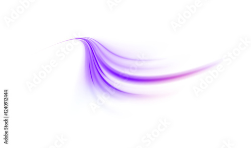 Horizontal speed lines connection vector background. Futuristic dynamic motion technology blue glowing lines air flow effect.  Racing cars dynamic flash effects city road with long exposure. 