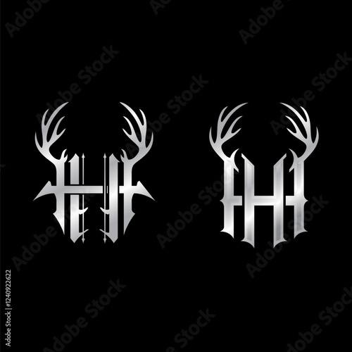 HH logo with deer antlers