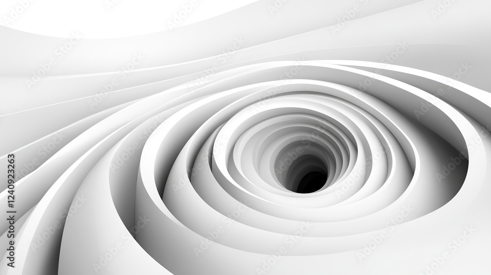 Obraz premium White swirling vortex abstract background design