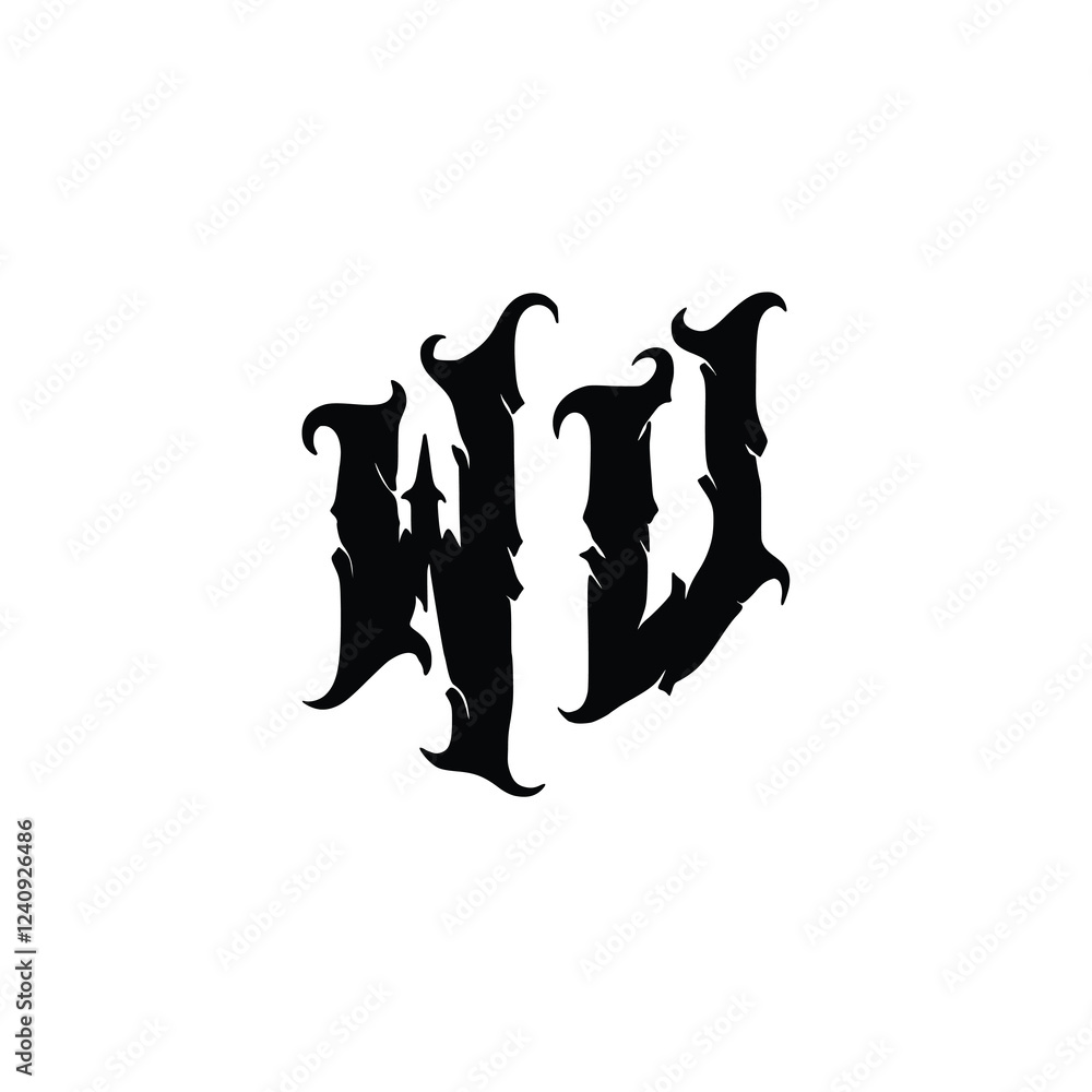 WV monogram logo design letter text name symbol monochrome logotype alphabet character simple logo WV monogram logo design letter text name symbol monochrome logotype alphabet character simple logo