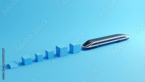 Sleek Futuristic Train in Dynamic Design