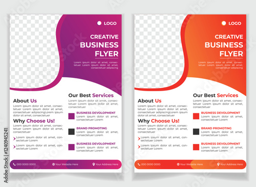 Modern Corporate Business Flyer Design Template a4 size flyer