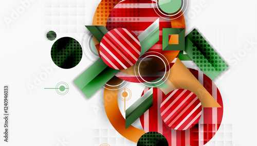 Dynamic complex geometric abstract background