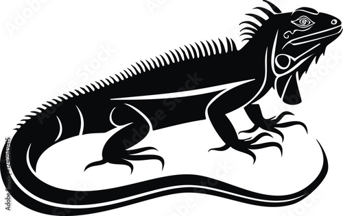 iguana lizard silhouette