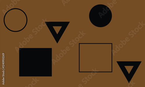 Chocolate color geometric background vector file download Any changes can be possible