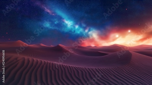 Desert Starry Night Sky photo