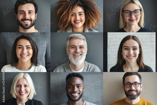 Online Conference Call Video Conferencing Webinar Concept, 