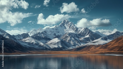 Wallpaper Mural Tibet Plateau's Majestic Mountain Peaks Torontodigital.ca