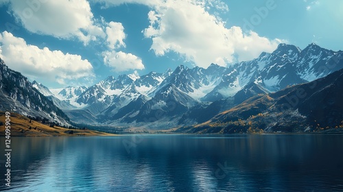 Tibet Plateau Mountain Peaks photo