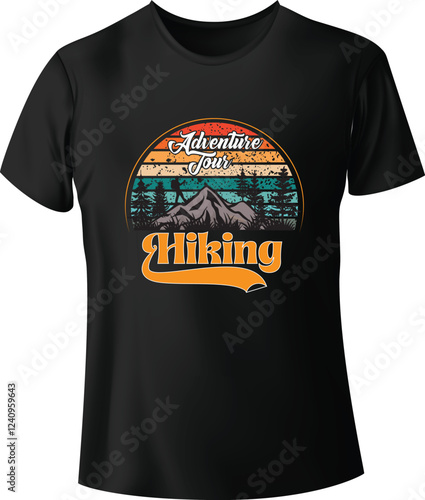 Hiking tshirt design