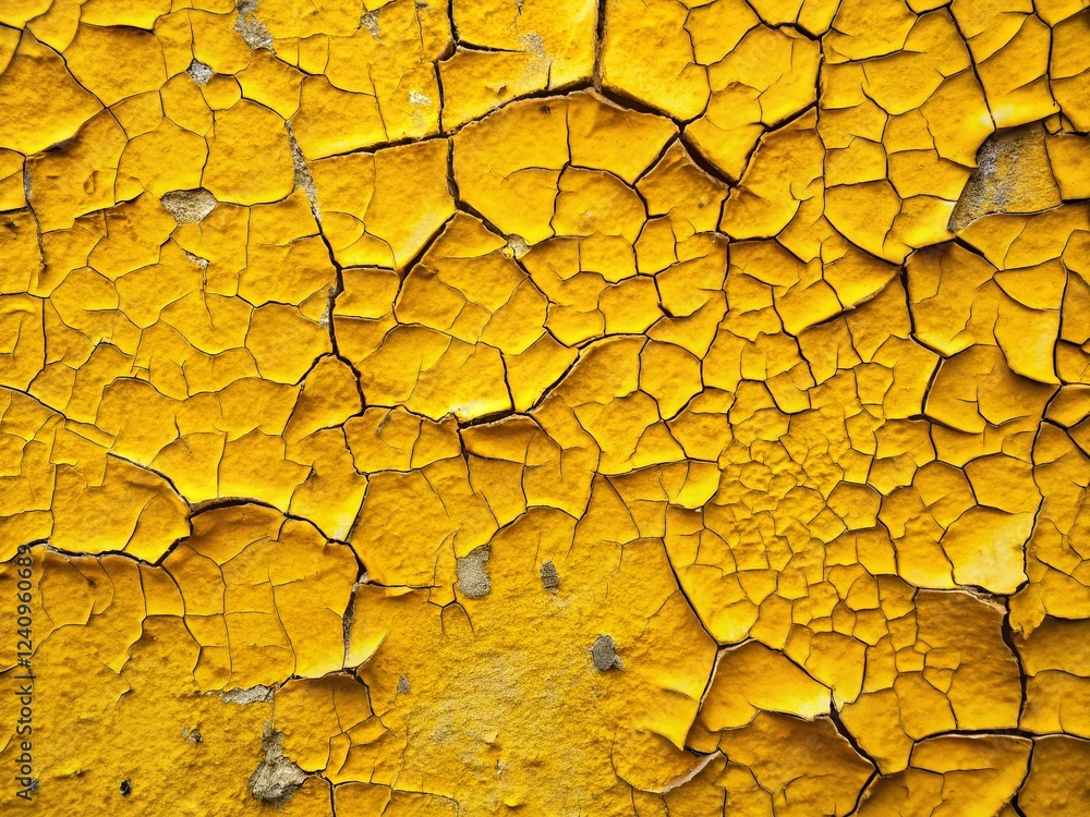 Abstract Yellow Cracked Paint Minimalist Background Abstract Yellow Cracked Paint Minimalist Background