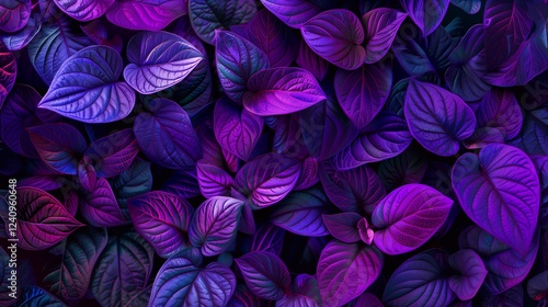 Colorful leaf texture for background