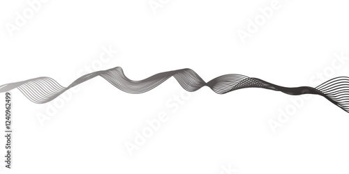 You're imagining a **wavy vector line design**, featuring **curved business-style lines** as a **graphic element**, isolated on a **white background**. The lines would be **smooth, flowing, and create