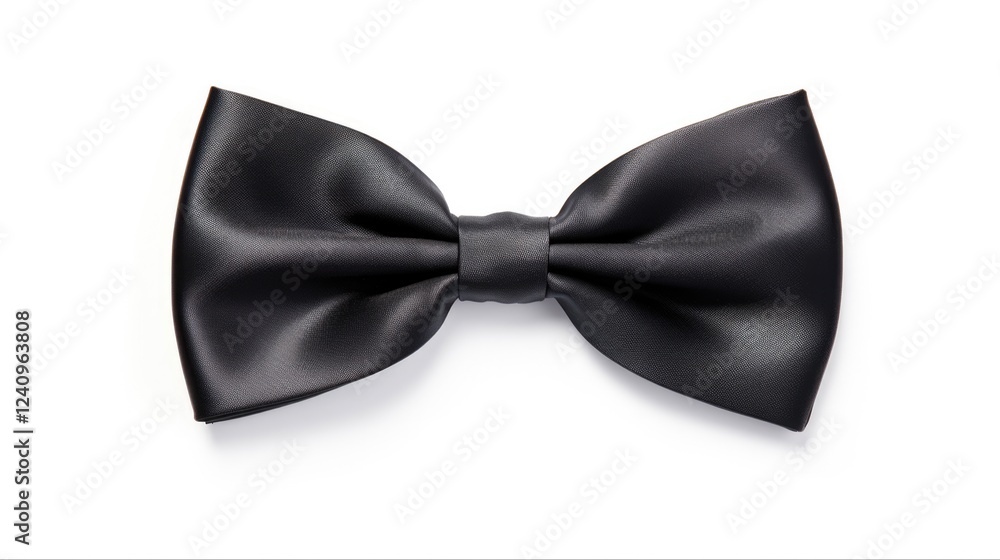 Black Bow Tie Isolated on White Background for Business, Party or Celebration Accessory Black Bow Tie Isolated on White Background for Business, Party or Celebration Accessory