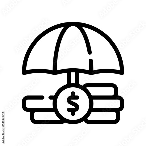 wealth line icon