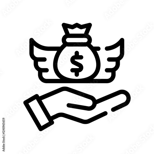 financial line icon