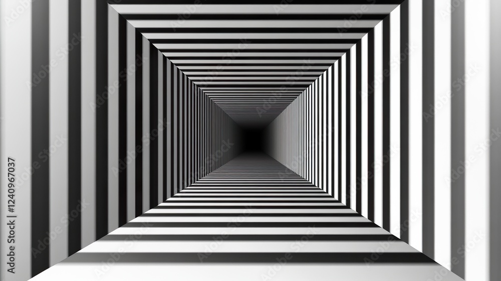 Fototapeta premium 3D Straight Lines Seamless Background