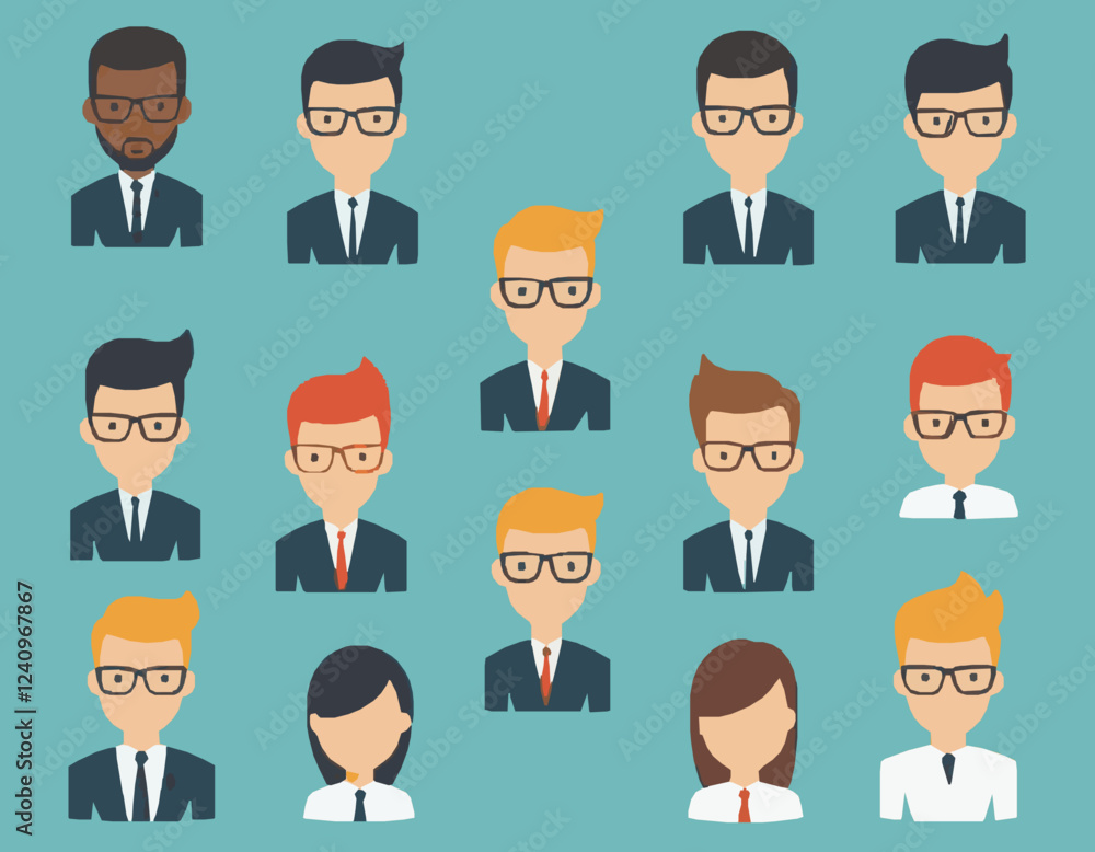 Corporate Leadership and Team Success Graphic Corporate Leadership and Team Success Graphic